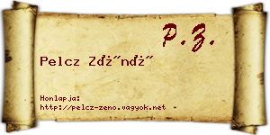 Pelcz Zénó névjegykártya
